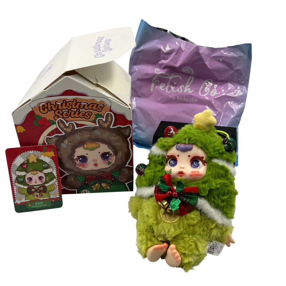 MM Sugar Baby Christmas Series Christmas Tree Bells Plush Pendant Figure